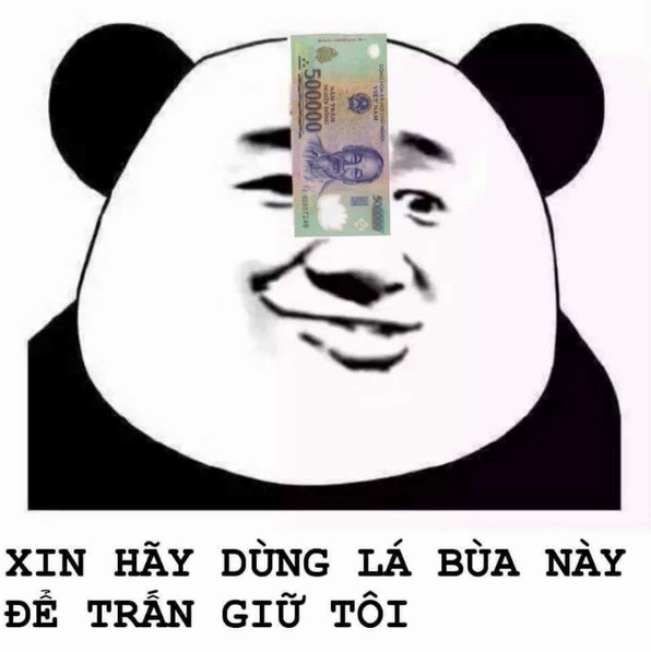 Ảnh meme gấu trúc đang cười nham hiểm