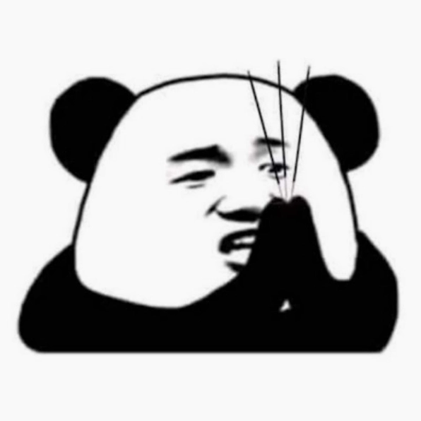 Ảnh meme gấu trúc với khuôn mặt buồn bã