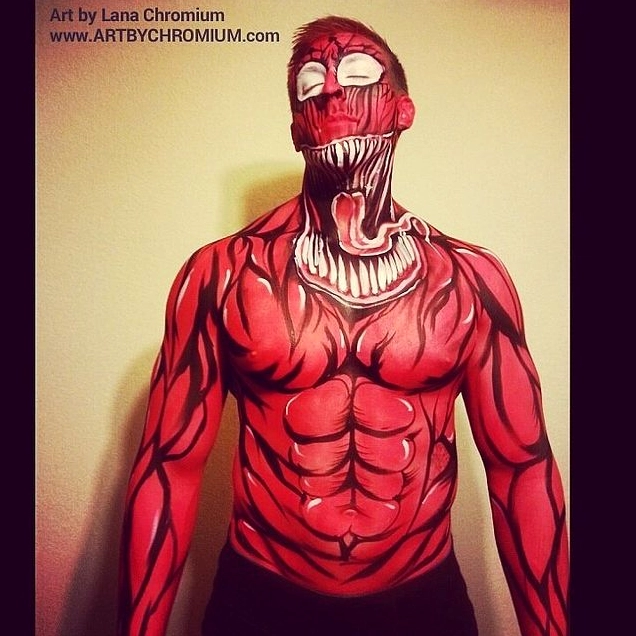 Bodypainting cosplay thể hiện sức mạnh và vẻ đẹp