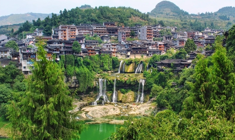 Cánh đồng lúa bậc thang tuyệt đẹp ở Trung Quốc, một khung cảnh nông thôn của Ảnh thiên nhiên trung quốc