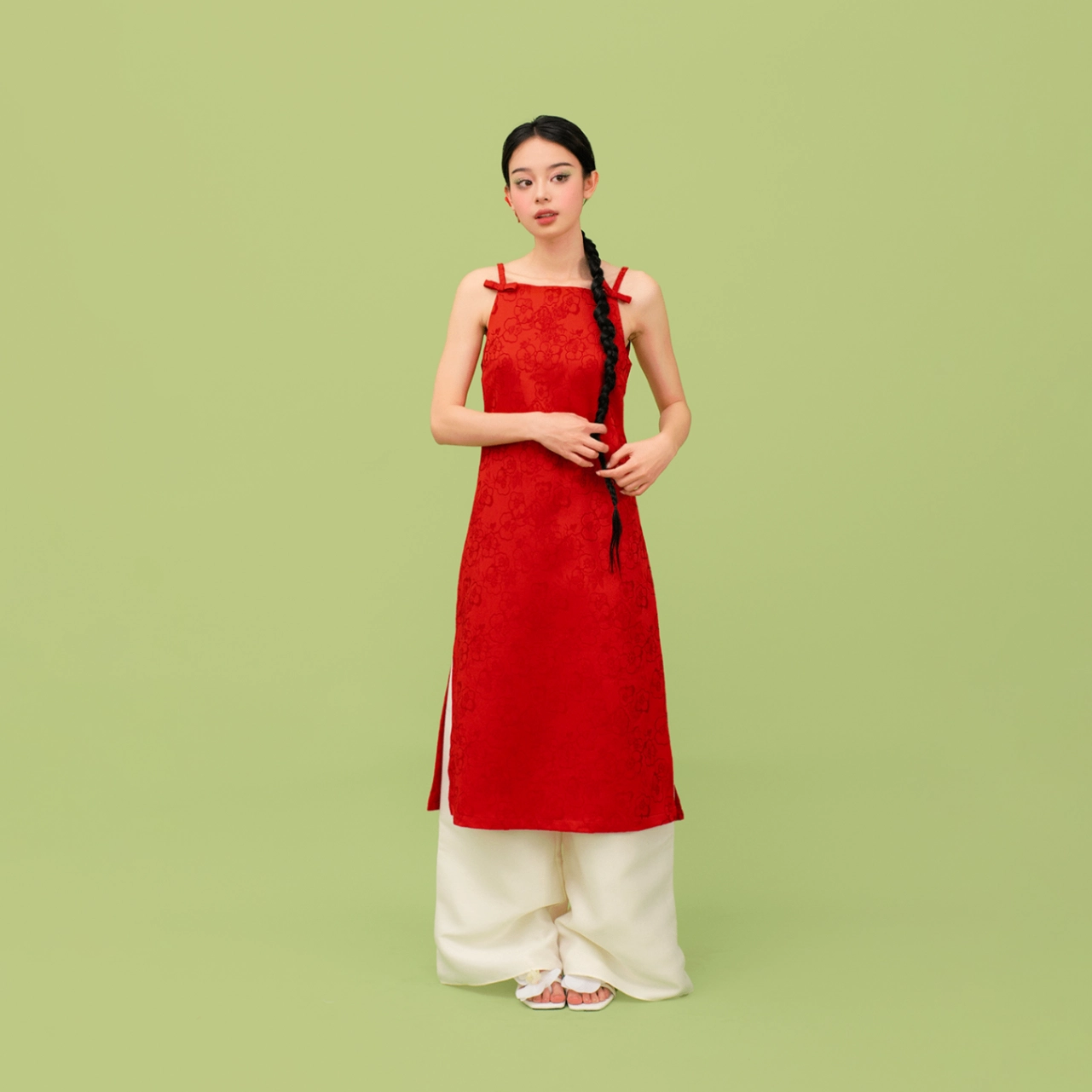 Thiết kế áo dài Hồng Bao, phù hợp cho các sự kiện trang trọng