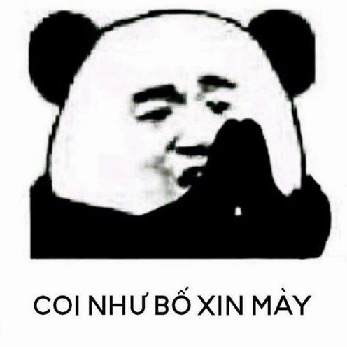 coi như bố xin mày